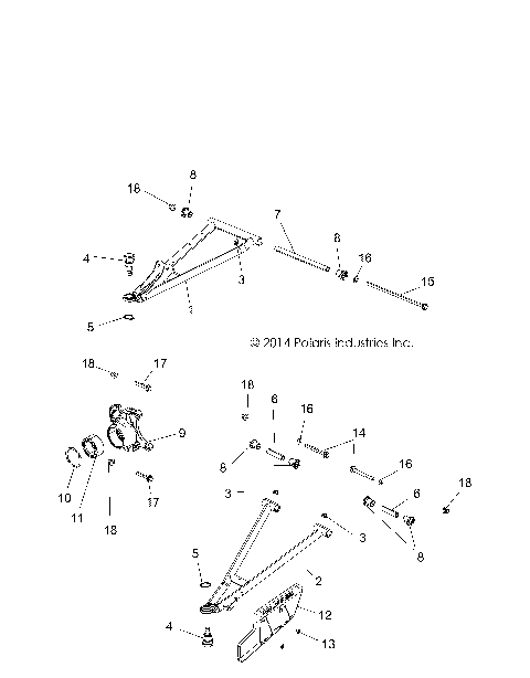 SUSPENSION, FRONT - R16RTA57A1/A4/A9/B1/B4/B9/EAP/EBP (49RGRSUSPFRT15900XP)