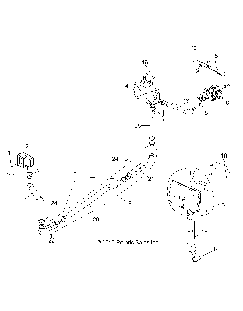 ENGINE, CLUTCH AIR INTAKE - R14WH76AA/EAC (49RGRAIRINTAKE14800CREW)