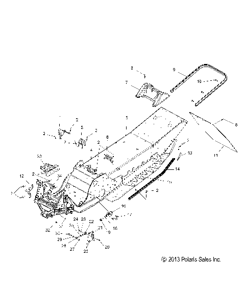 CHASSIS, ASM. - S14MX6JSA/JEA (49SNOWCHASSIS14600R)