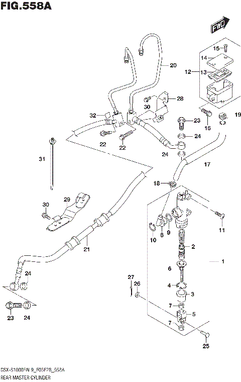 REAR MASTER CYLINDER