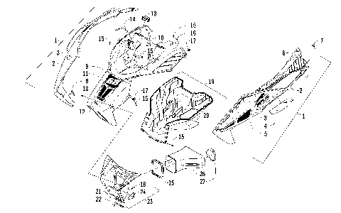 HOOD AND AIR INTAKE ASSEMBLY [98319]