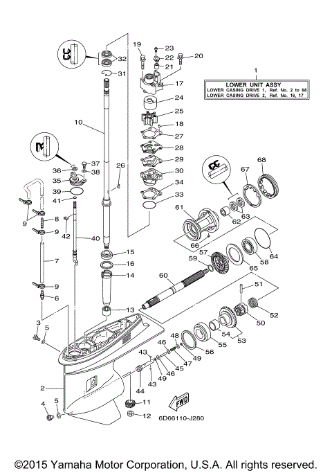 LOWER CASING DRIVE 1