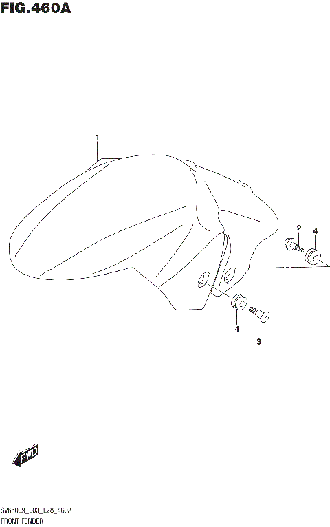 FRONT FENDER (SV650L9 E03)