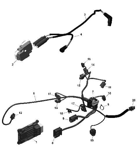 01- ROTAX - Engine Harness And Electronic Module