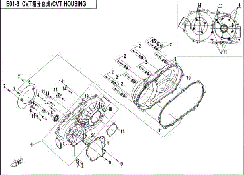 CVT HOUSING ASSY