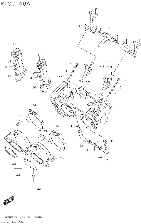 THROTTLE BODY (E03,E28)