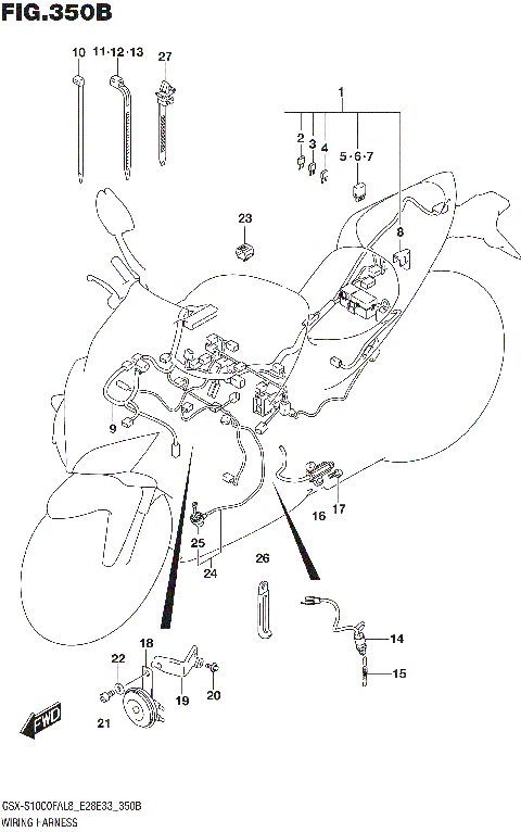 WIRING HARNESS (GSX-S1000FAL8 E33)