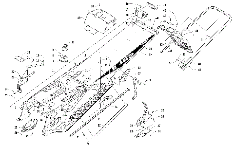 TUNNEL, REAR BUMPER, AND SNOWFLAP ASSEMBLY [104778]