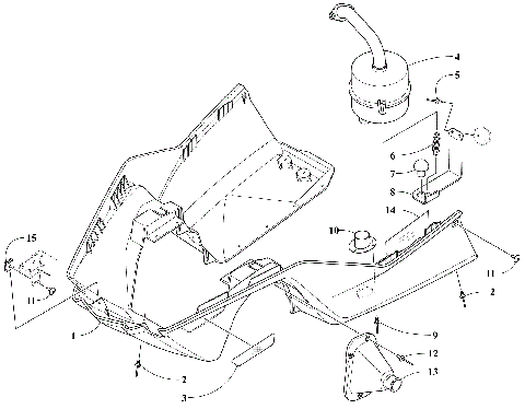 BELLY PAN AND EXHAUST ASSEMBLIES [107429]