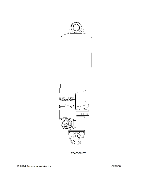 SUSPENSION, SHOCK, FRONT TRACK - S25TDL6LSA (602950)