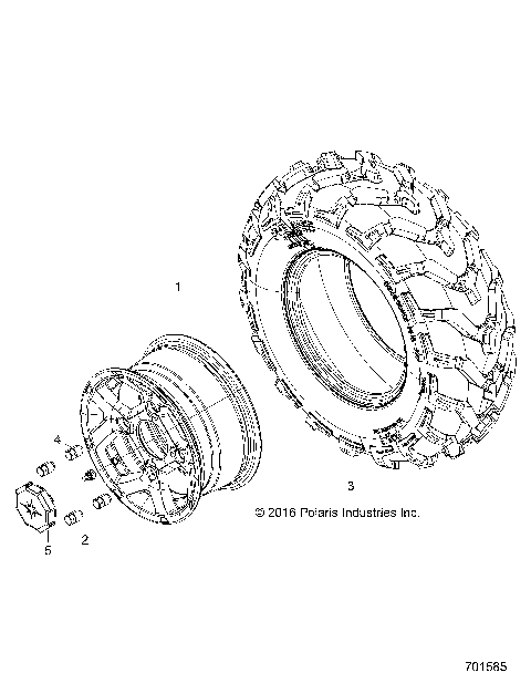 WHEELS, REAR - Z17VAE87NK (701585)