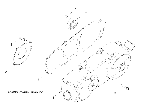 ENGINE, CRANKCASE COVER, LH - Z16YAV17AB/AF/CAB/CAF (49RGRCRANKCVRLH09RZR170)