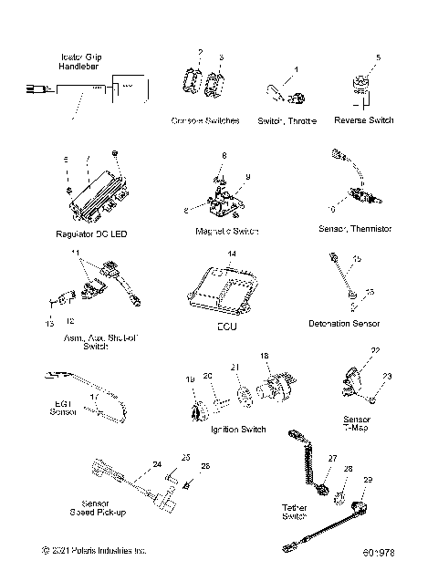 ELECTRICAL, SWITCHES, SENSORS and COMPONENTS - S22TFD8RS/8RE ALL OPTIONS (601978)