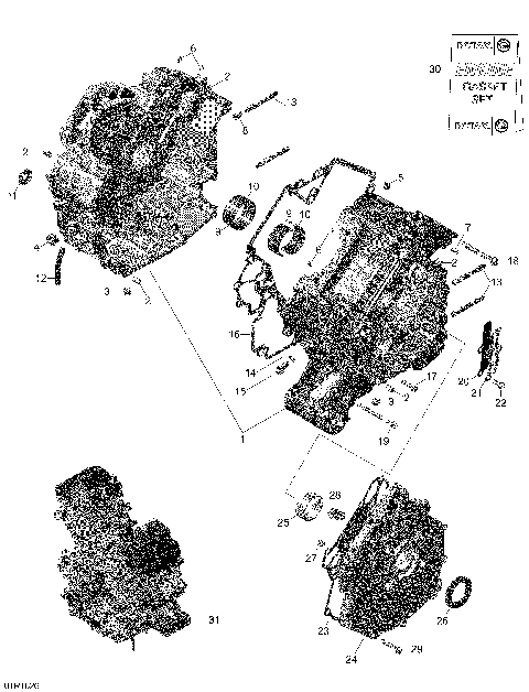 01- Crankcase - Turbo