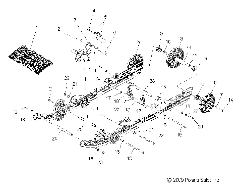 SUSPENSION, REAR - S10PS8 ALL OPTIONS (49SNOWSUSPRR10600SBDRGN)