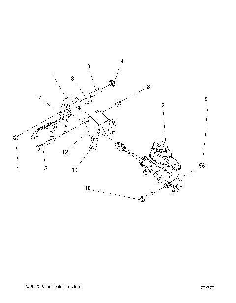 BRAKES, PEDAL AND MASTER CYLINDER - R21RM250A1 (49RGRBRAKEFOOT15570)