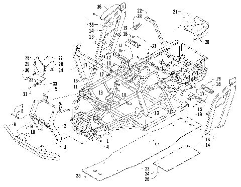 FRAME AND RELATED PARTS [84525]