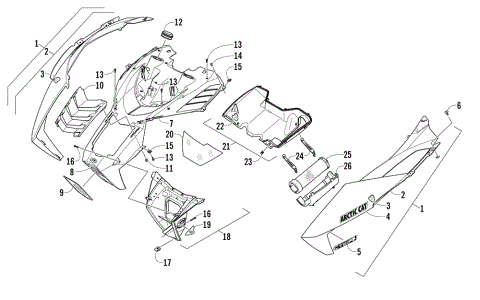 HOOD AND AIR INTAKE ASSEMBLY