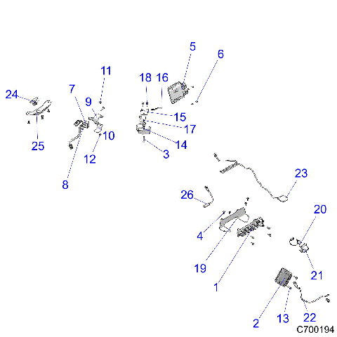 ELECTRICAL, COMPONENTS AND OPTIONS - R19RGE99A2/EAR/EBR/UAF/UBF/UAM/UBM/UA9/UB9/UAL/UBL/KAK/KBK (C700194)