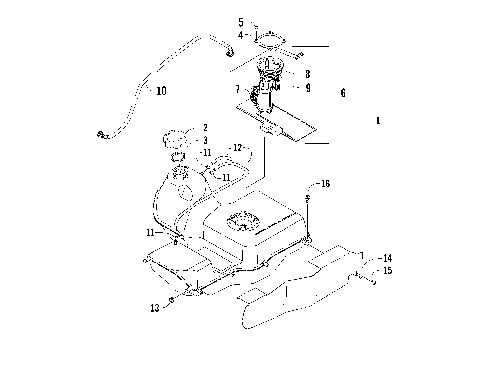 GAS TANK ASSEMBLY (Up to VIN: VX8T226541) [87866]