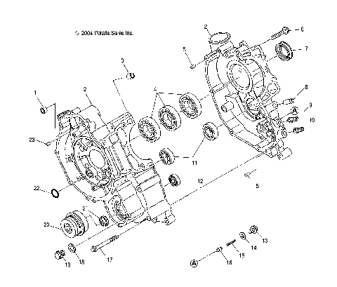 CRANKCASE - A11RB42AA/A11RD50AA/AB/A11RF50AA (4995359535E08)
