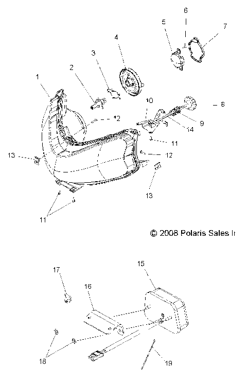 ELECTRICAL, HEADLIGHT and TAILLIGHT - S09PP7FS/FE (49SNOWHEADLGHT09TRBODRGN)