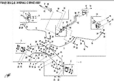 HYDRAULIC BRAKE ASSY