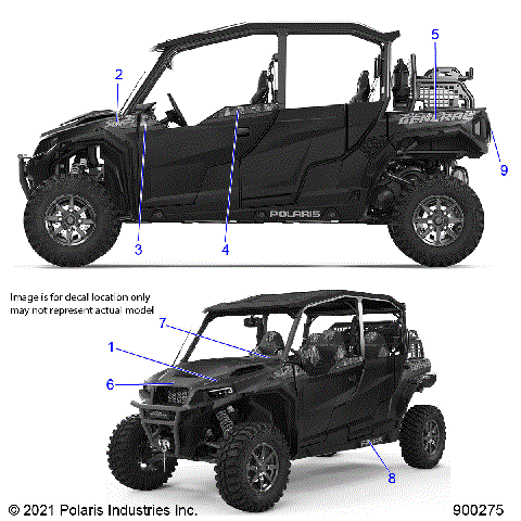 BODY, DECALS - G21GMH99AL/BL (900275)
