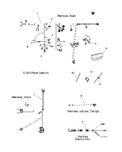 ELECTRICAL, WIRE HARNESS - S16CM8 ALL OPTIONS (49SNOWHARNESS14PRMK)
