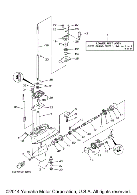 LOWER CASING DRIVE 1
