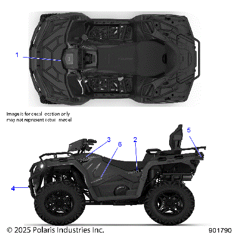 BODY, DECALS, GRAPHIC - A26SDA57A7 (901790)