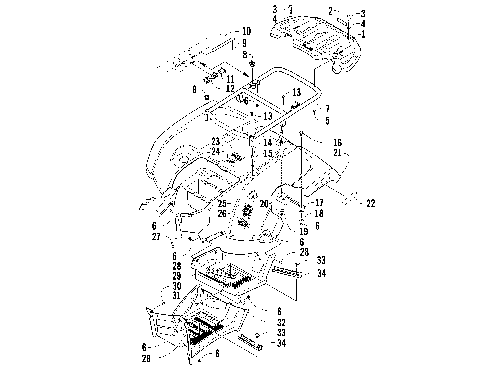 REAR RACK, BODY PANEL, AND FOOTWELL ASSEMBLIES [90724]