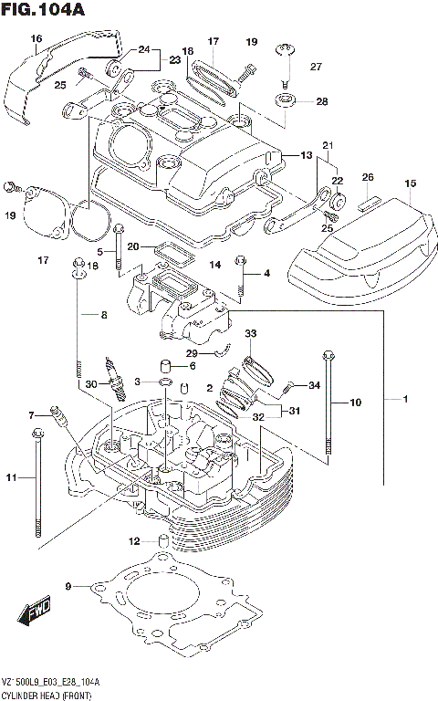 CYLINDER HEAD (FRONT)