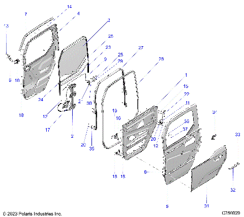 BODY, DOOR ASSEMBLY, FRONT