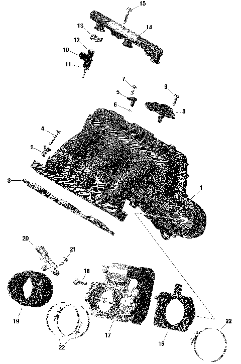 01- Rotax - Air Intake Manifold And Throttle Body - Turbo - Turbo R