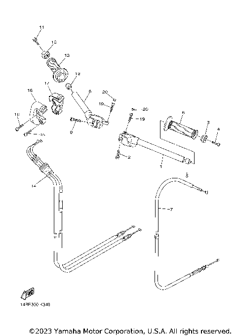STEERING HANDLE CABLE