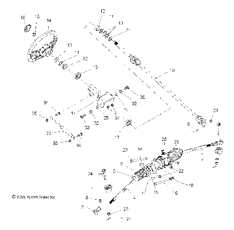 STEERING, STEERING ASM. - R09VH76 ALL OPTIONS (49RGRSTEERING09RZR)