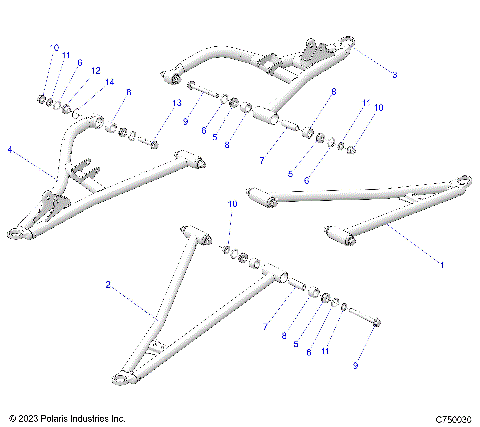 SUSPENSION, FRONT CONTROL ARMS - G25GAE99 (C750030)