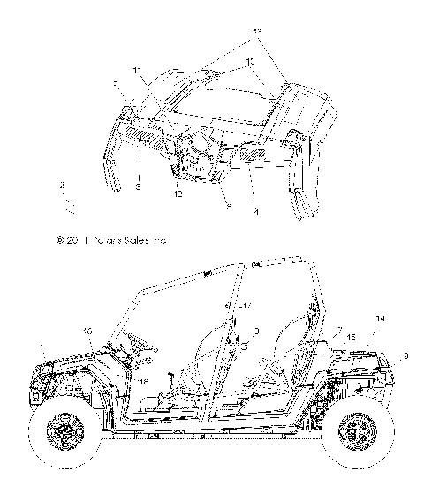 BODY, DECALS - R12XE7EFX (49RGRDECAL12RZR4I)