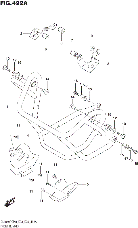 FRONT BUMPER (DL1050RC)
