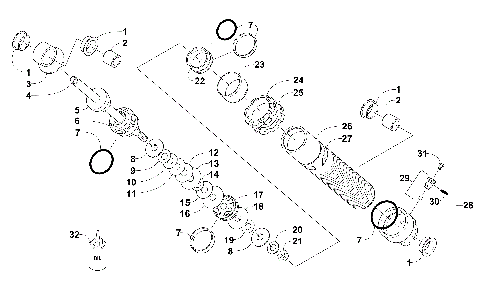 FRONT SUSPENSION SHOCK ABSORBER [101718]