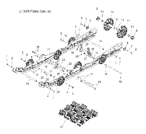 SUSPENSION, REAR - S10PL8ESA/EEA (49SNOWSUSPRR10ASLT)