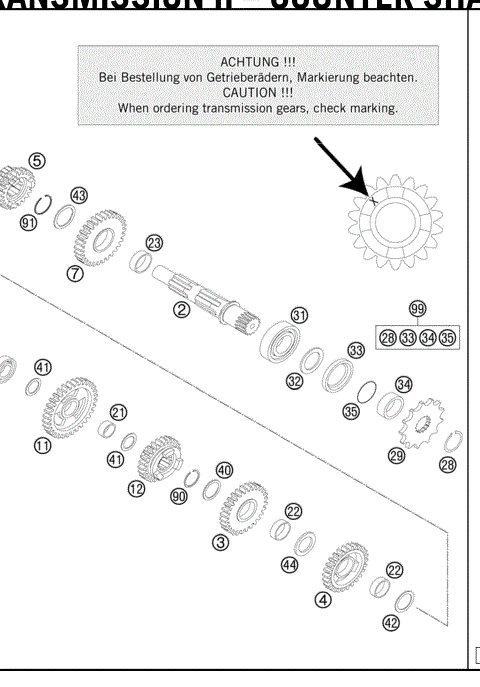 TRANSMISSION II –COUNTERSHAFT 