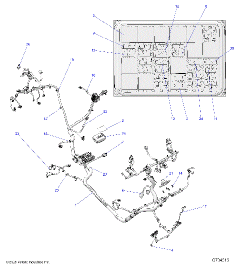 ELECTRICAL, WIRE HARNESS - R26TAE99FJ/CJ/EJ (C734013)