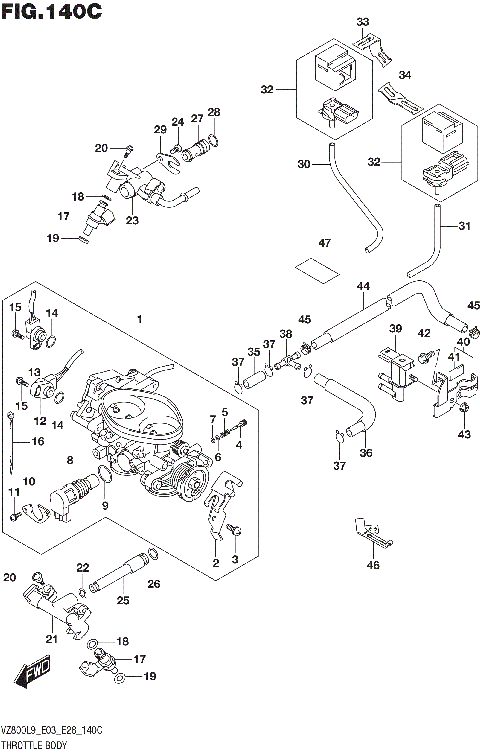 THROTTLE BODY (VZ800L9 E33)