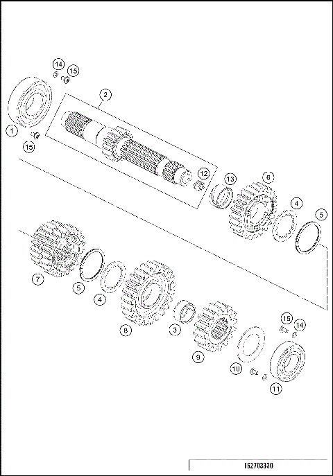 TRANSMISSION I - MAIN SHAFT