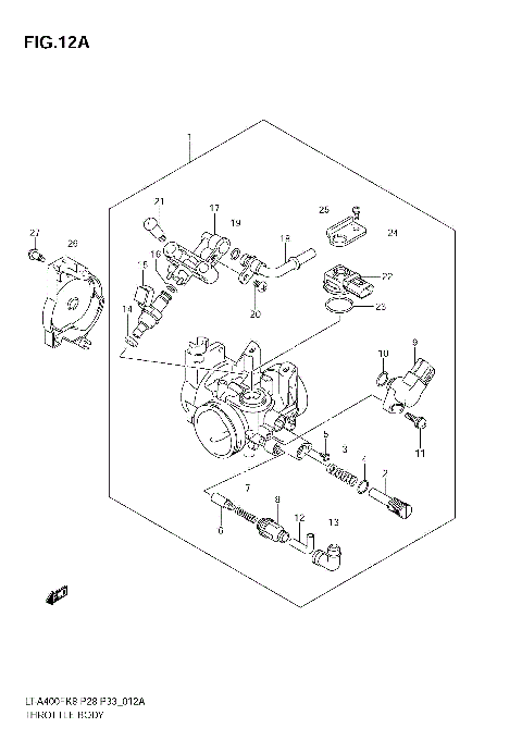 THROTTLE BODY (LT-A400FL0)