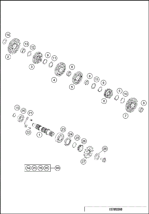 TRANSMISSION II - COUNTERSHAFT