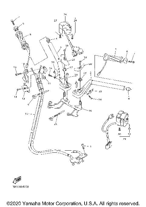 STEERING HANDLE CABLE