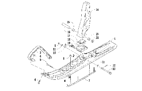 SKI AND SPINDLE ASSEMBLY [93839]